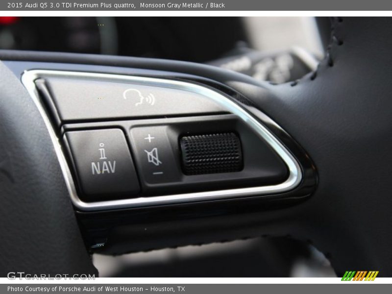 Monsoon Gray Metallic / Black 2015 Audi Q5 3.0 TDI Premium Plus quattro