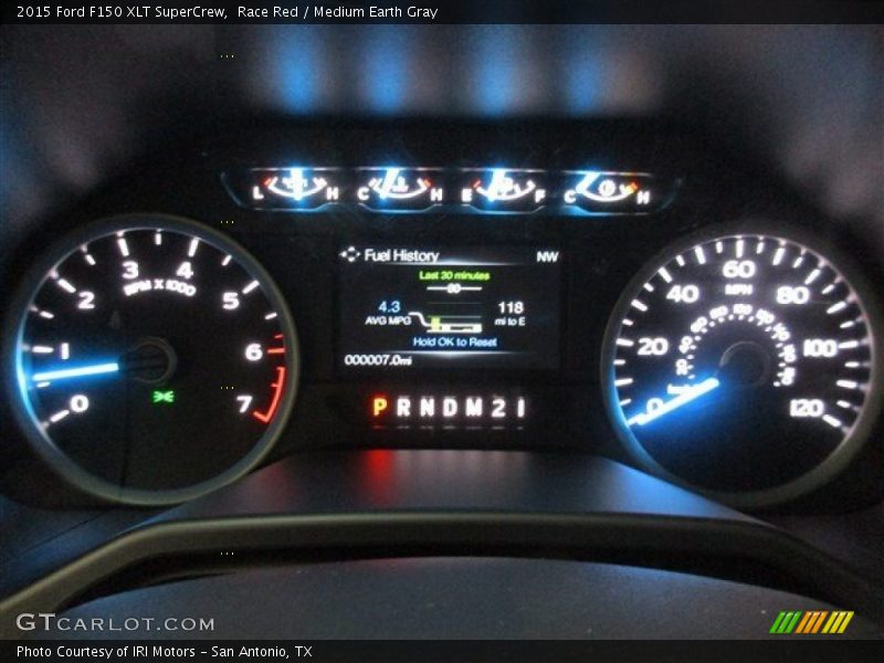 Race Red / Medium Earth Gray 2015 Ford F150 XLT SuperCrew