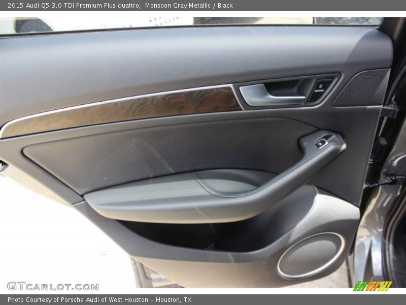 Monsoon Gray Metallic / Black 2015 Audi Q5 3.0 TDI Premium Plus quattro