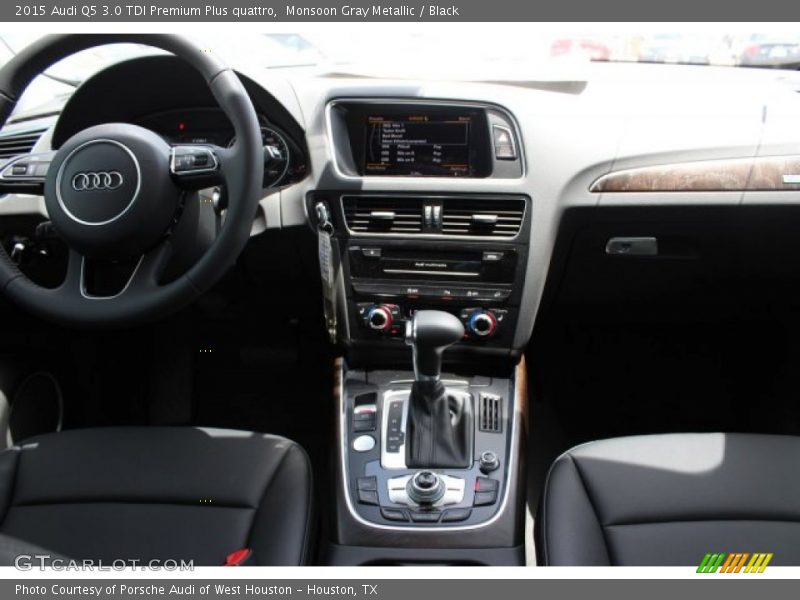 Monsoon Gray Metallic / Black 2015 Audi Q5 3.0 TDI Premium Plus quattro