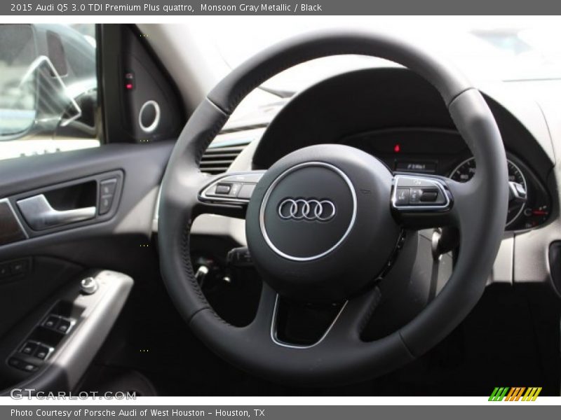 Monsoon Gray Metallic / Black 2015 Audi Q5 3.0 TDI Premium Plus quattro