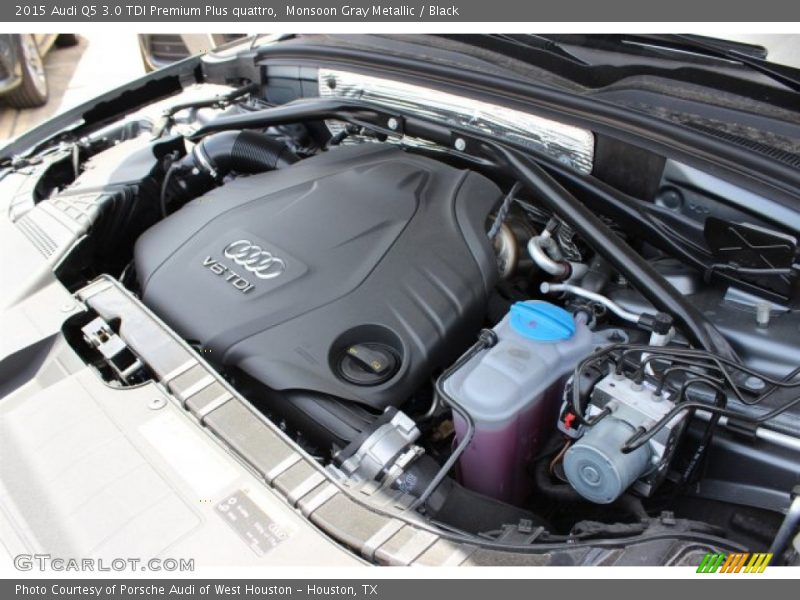 Monsoon Gray Metallic / Black 2015 Audi Q5 3.0 TDI Premium Plus quattro