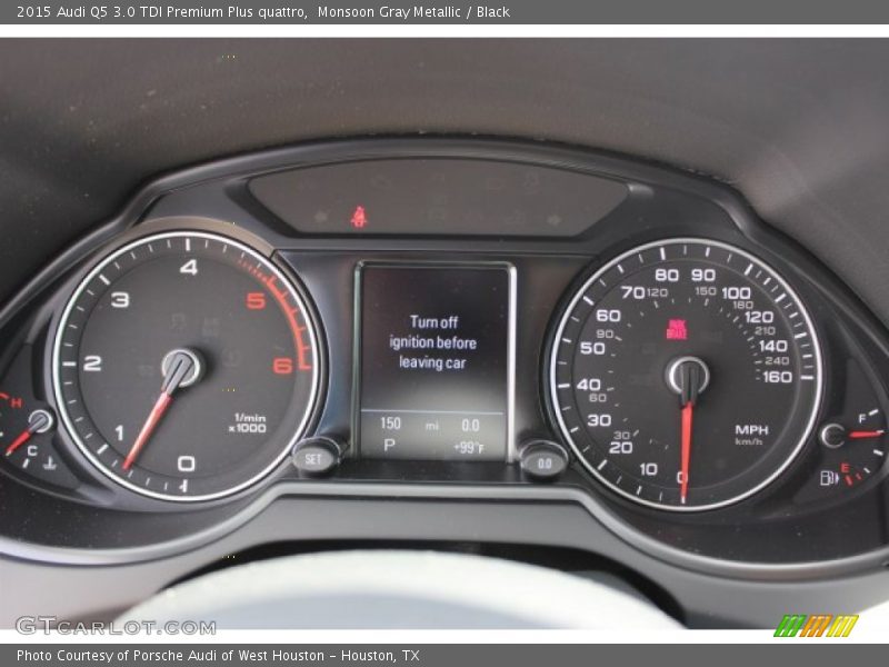 Monsoon Gray Metallic / Black 2015 Audi Q5 3.0 TDI Premium Plus quattro