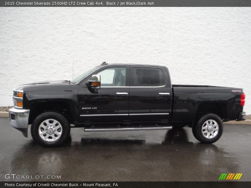 Black / Jet Black/Dark Ash 2015 Chevrolet Silverado 2500HD LTZ Crew Cab 4x4