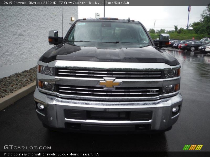 Black / Jet Black/Dark Ash 2015 Chevrolet Silverado 2500HD LTZ Crew Cab 4x4