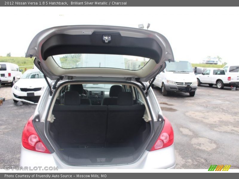 Brilliant Silver Metallic / Charcoal 2012 Nissan Versa 1.8 S Hatchback