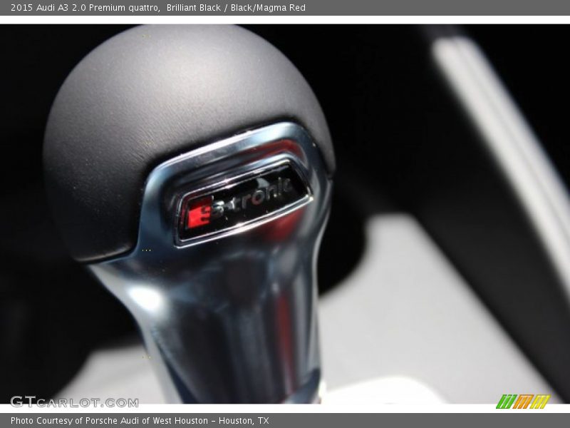 Brilliant Black / Black/Magma Red 2015 Audi A3 2.0 Premium quattro