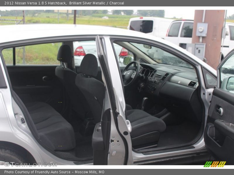 Brilliant Silver Metallic / Charcoal 2012 Nissan Versa 1.8 S Hatchback