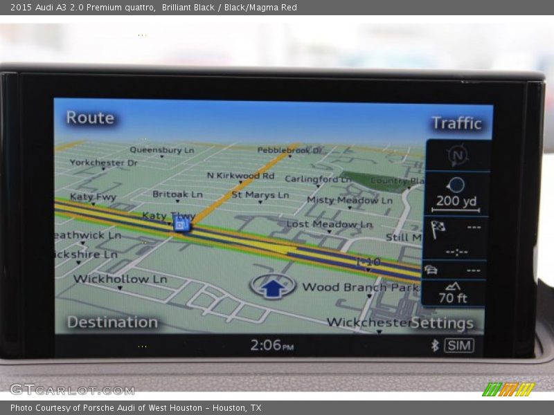 Brilliant Black / Black/Magma Red 2015 Audi A3 2.0 Premium quattro