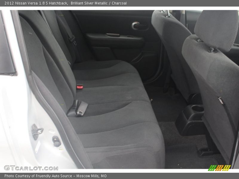 Brilliant Silver Metallic / Charcoal 2012 Nissan Versa 1.8 S Hatchback