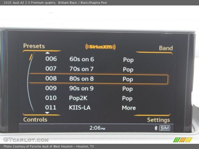 Brilliant Black / Black/Magma Red 2015 Audi A3 2.0 Premium quattro
