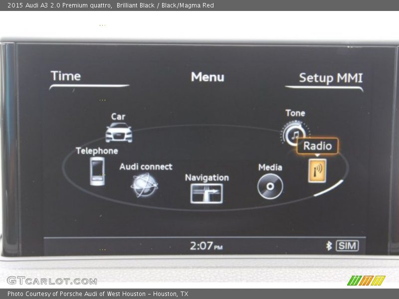 Brilliant Black / Black/Magma Red 2015 Audi A3 2.0 Premium quattro