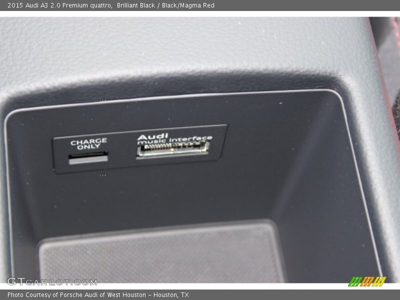 Brilliant Black / Black/Magma Red 2015 Audi A3 2.0 Premium quattro