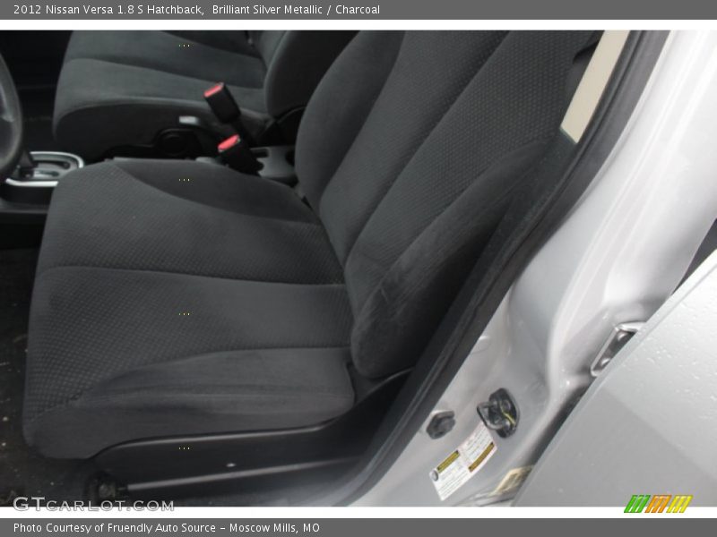 Brilliant Silver Metallic / Charcoal 2012 Nissan Versa 1.8 S Hatchback