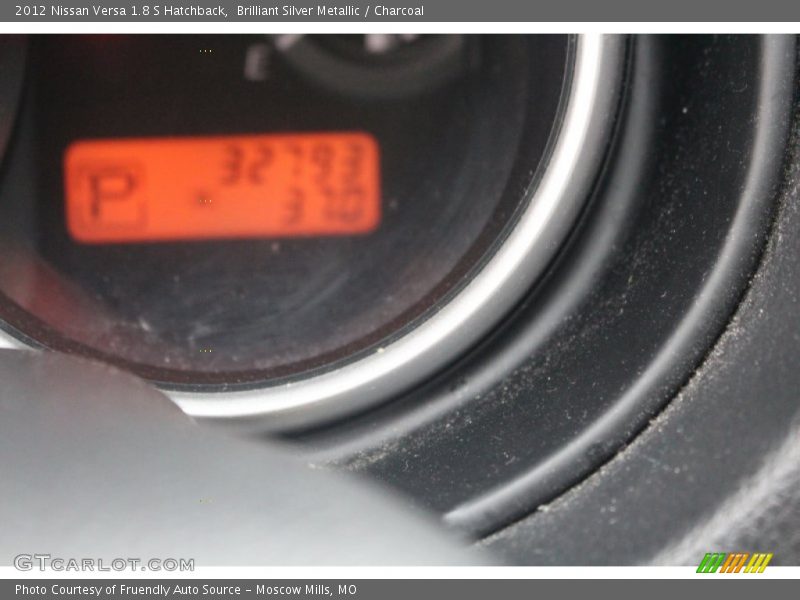 Brilliant Silver Metallic / Charcoal 2012 Nissan Versa 1.8 S Hatchback
