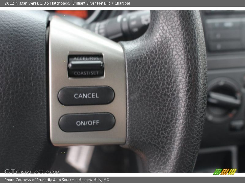 Brilliant Silver Metallic / Charcoal 2012 Nissan Versa 1.8 S Hatchback