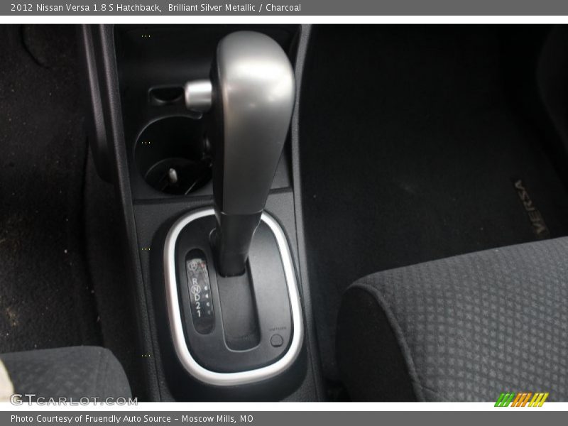 Brilliant Silver Metallic / Charcoal 2012 Nissan Versa 1.8 S Hatchback