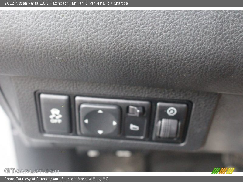Brilliant Silver Metallic / Charcoal 2012 Nissan Versa 1.8 S Hatchback
