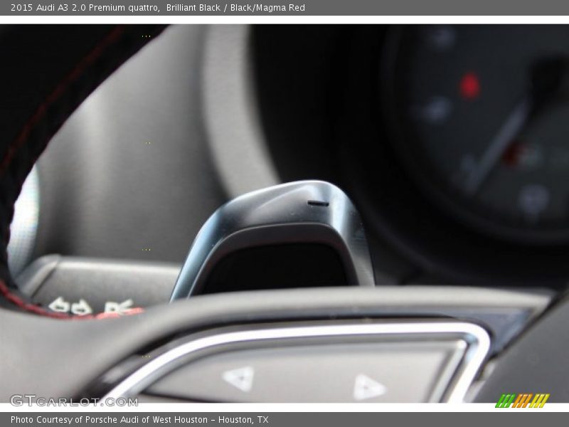 Brilliant Black / Black/Magma Red 2015 Audi A3 2.0 Premium quattro