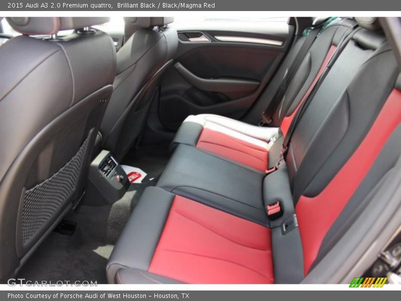 Brilliant Black / Black/Magma Red 2015 Audi A3 2.0 Premium quattro