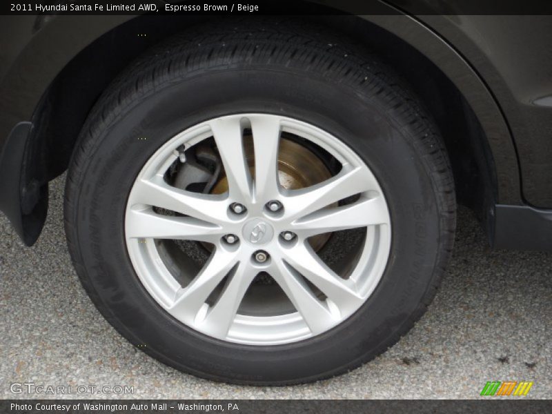 Espresso Brown / Beige 2011 Hyundai Santa Fe Limited AWD