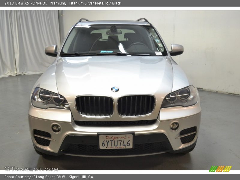 Titanium Silver Metallic / Black 2013 BMW X5 xDrive 35i Premium