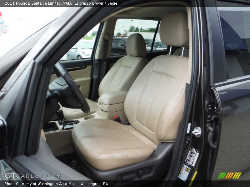 Espresso Brown / Beige 2011 Hyundai Santa Fe Limited AWD