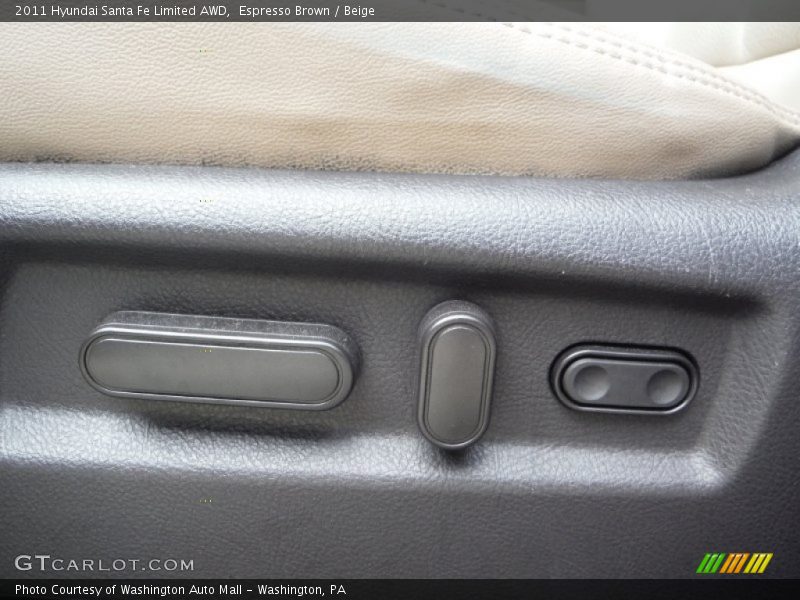 Espresso Brown / Beige 2011 Hyundai Santa Fe Limited AWD