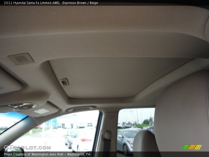 Espresso Brown / Beige 2011 Hyundai Santa Fe Limited AWD