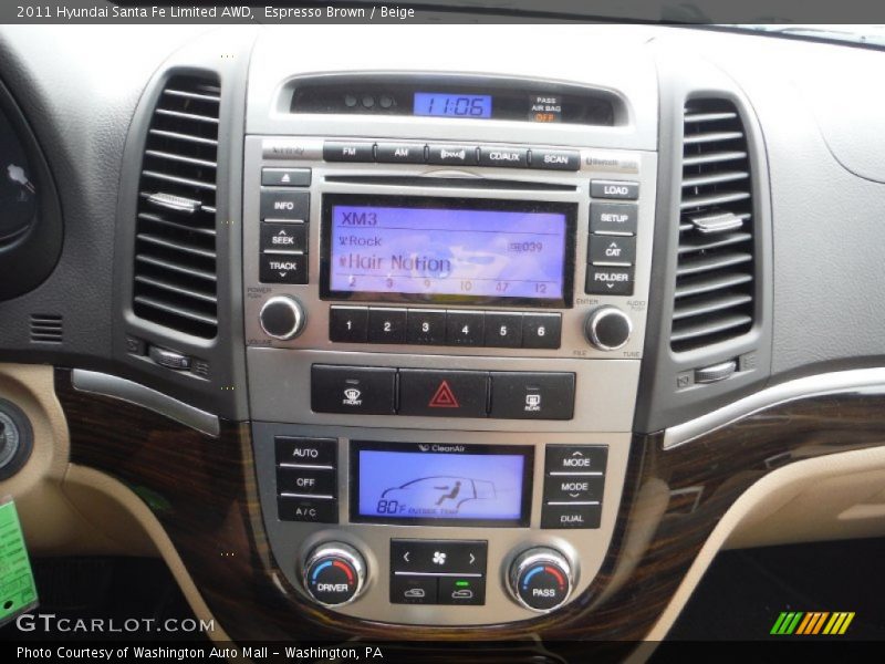 Espresso Brown / Beige 2011 Hyundai Santa Fe Limited AWD