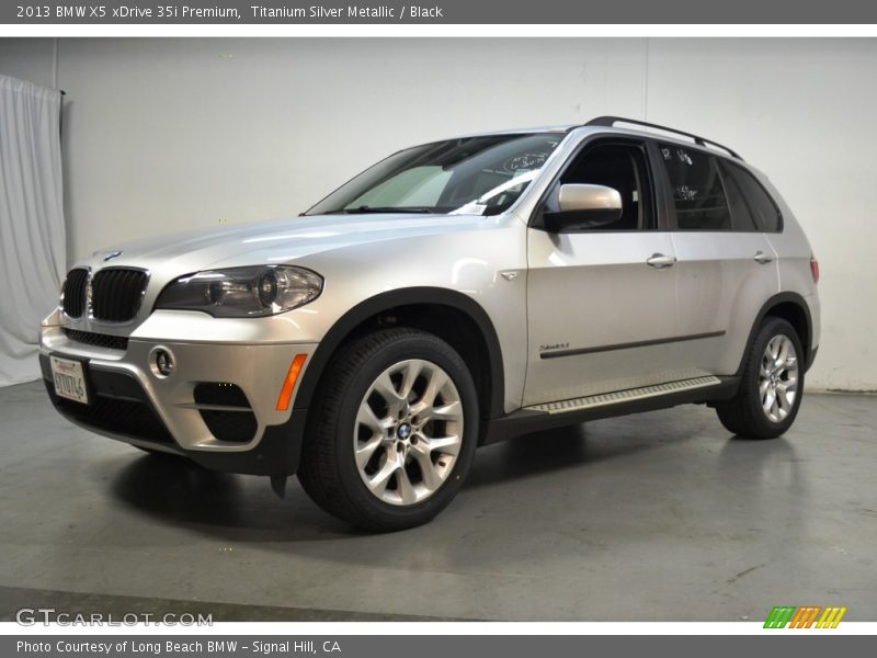 Titanium Silver Metallic / Black 2013 BMW X5 xDrive 35i Premium