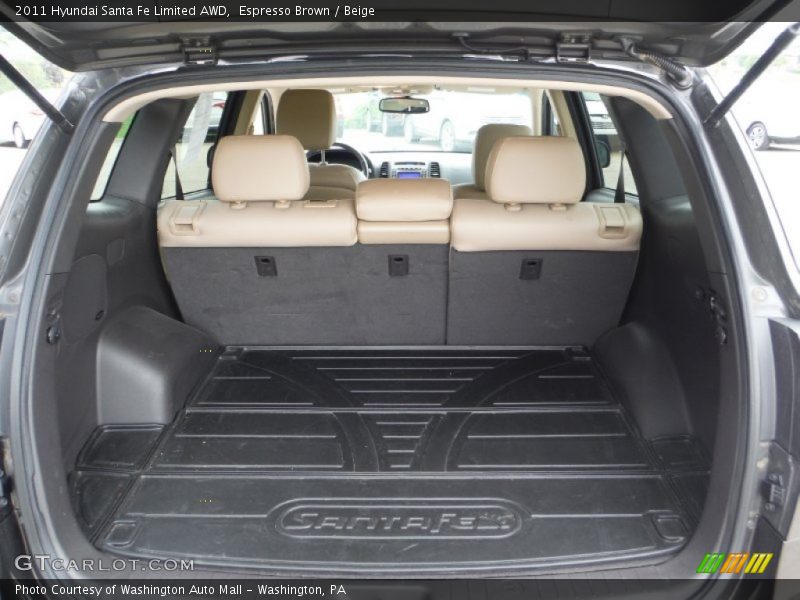 Espresso Brown / Beige 2011 Hyundai Santa Fe Limited AWD