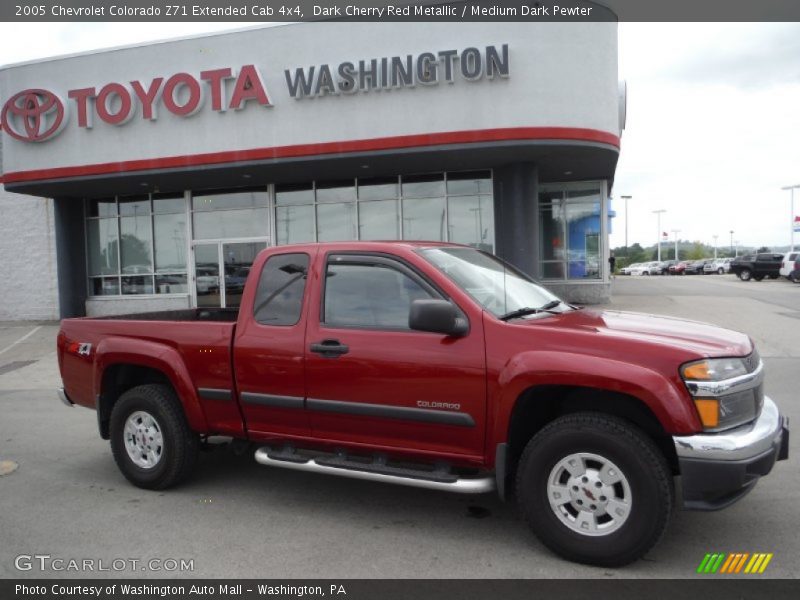 Dark Cherry Red Metallic / Medium Dark Pewter 2005 Chevrolet Colorado Z71 Extended Cab 4x4