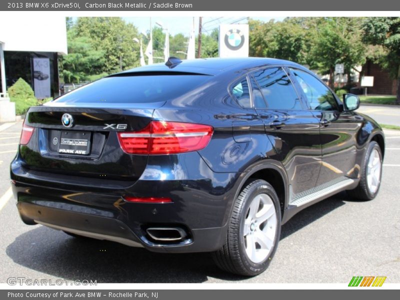 Carbon Black Metallic / Saddle Brown 2013 BMW X6 xDrive50i