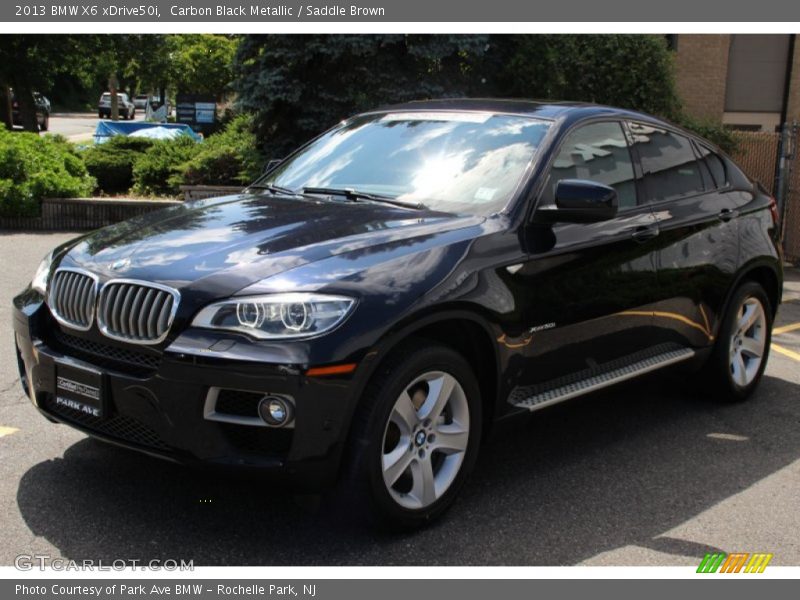 Carbon Black Metallic / Saddle Brown 2013 BMW X6 xDrive50i