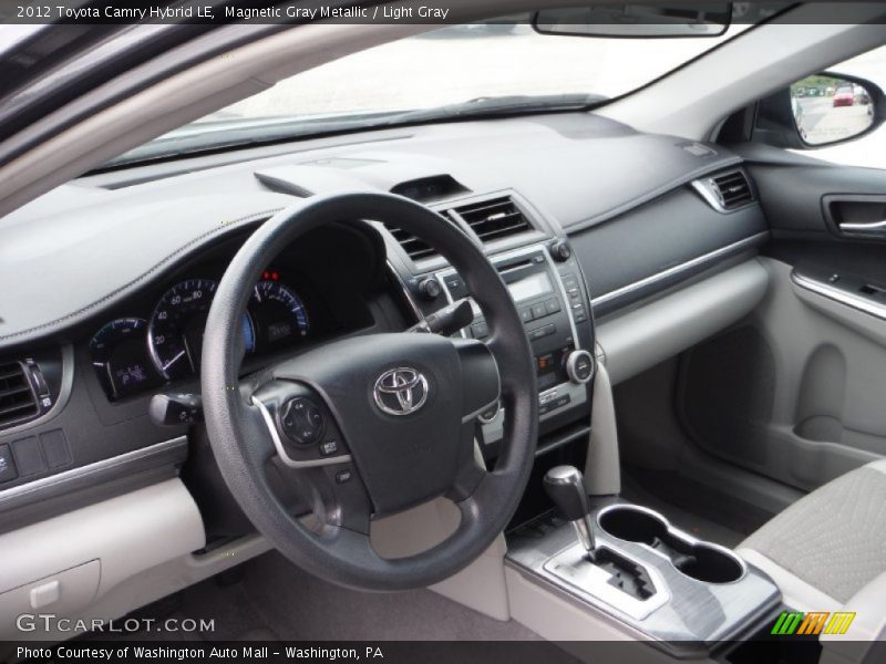 Magnetic Gray Metallic / Light Gray 2012 Toyota Camry Hybrid LE