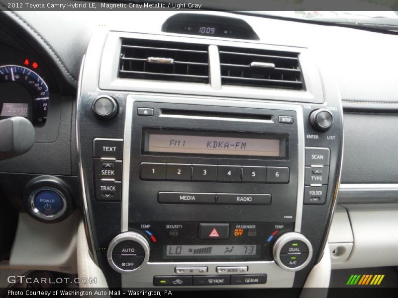 Magnetic Gray Metallic / Light Gray 2012 Toyota Camry Hybrid LE