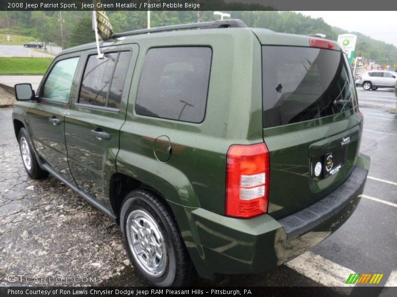 Jeep Green Metallic / Pastel Pebble Beige 2008 Jeep Patriot Sport