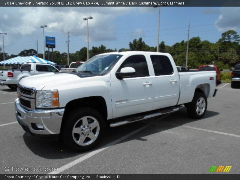 Summit White / Dark Cashmere/Light Cashmere 2014 Chevrolet Silverado 2500HD LTZ Crew Cab 4x4