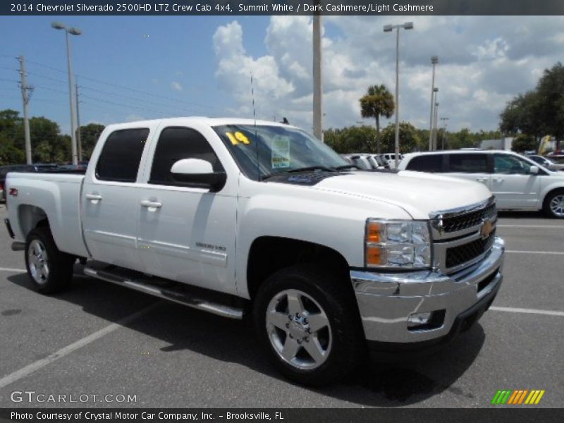 Summit White / Dark Cashmere/Light Cashmere 2014 Chevrolet Silverado 2500HD LTZ Crew Cab 4x4