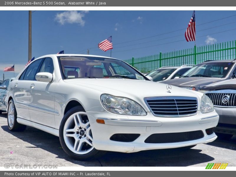 Alabaster White / Java 2006 Mercedes-Benz S 500 Sedan