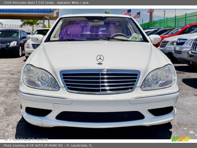 Alabaster White / Java 2006 Mercedes-Benz S 500 Sedan