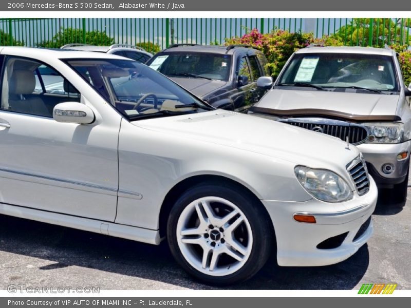 Alabaster White / Java 2006 Mercedes-Benz S 500 Sedan
