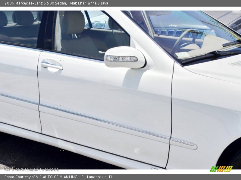 Alabaster White / Java 2006 Mercedes-Benz S 500 Sedan