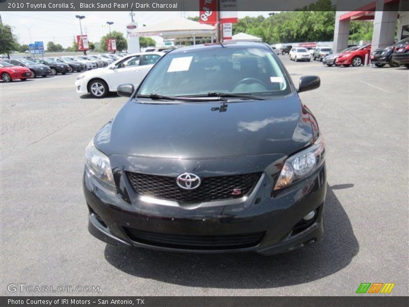 Black Sand Pearl / Dark Charcoal 2010 Toyota Corolla S