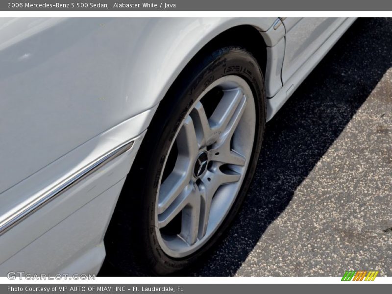 Alabaster White / Java 2006 Mercedes-Benz S 500 Sedan