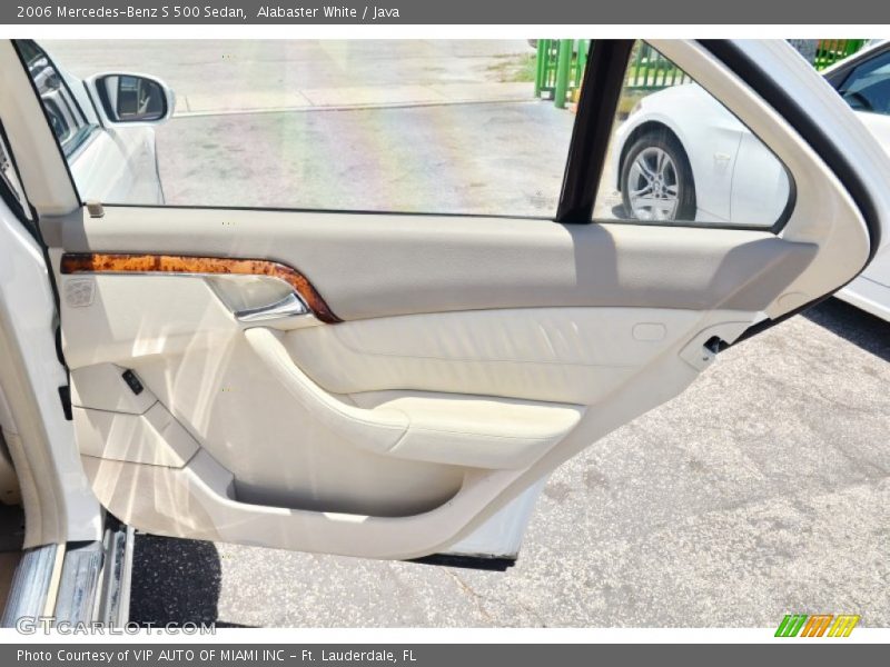 Alabaster White / Java 2006 Mercedes-Benz S 500 Sedan