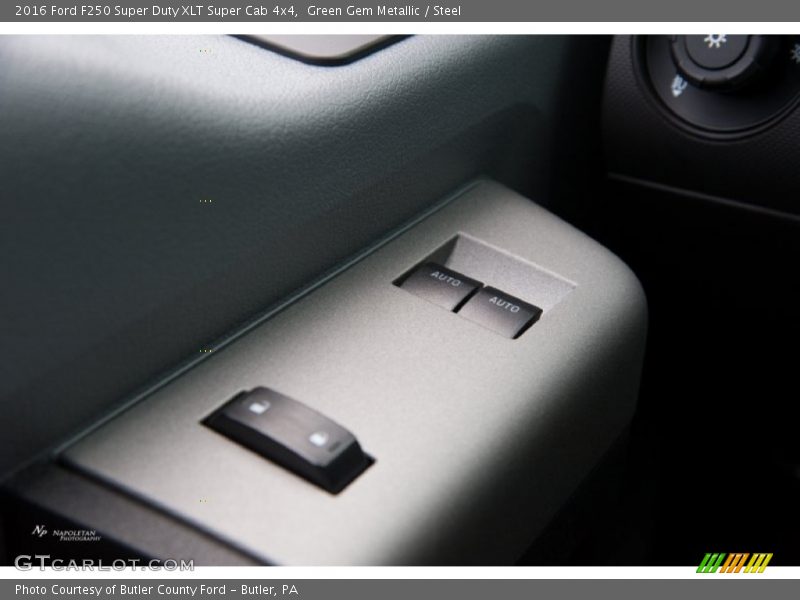 Green Gem Metallic / Steel 2016 Ford F250 Super Duty XLT Super Cab 4x4