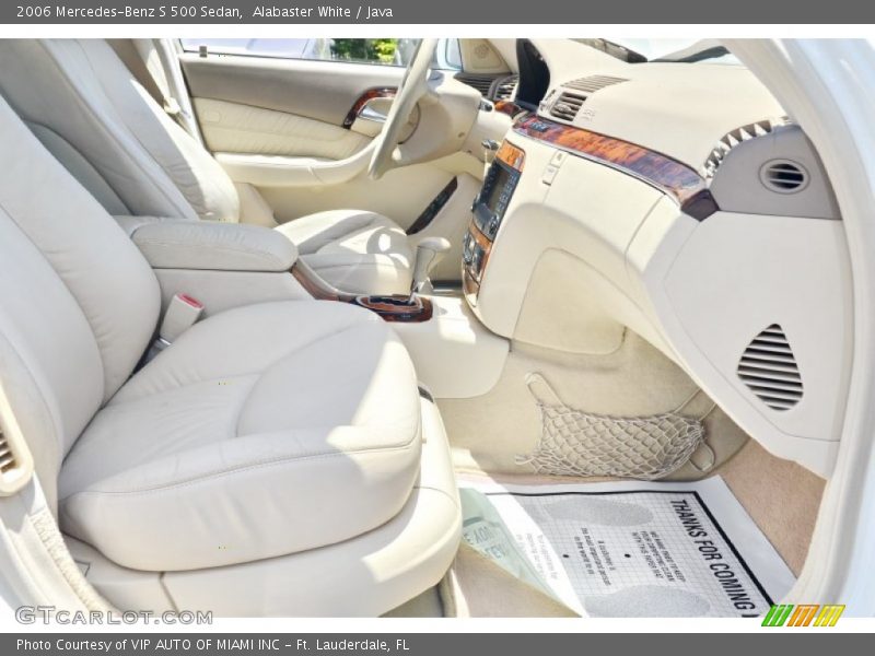 Alabaster White / Java 2006 Mercedes-Benz S 500 Sedan