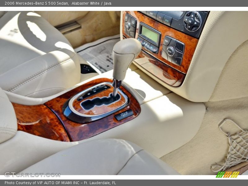 Alabaster White / Java 2006 Mercedes-Benz S 500 Sedan
